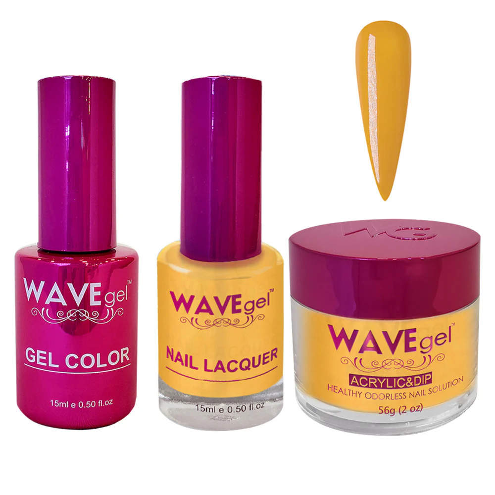 Wave Princess Collection 3-In-1 Matching Combo Set / 1 Gel Polish 0.5 oz. + 1 Lacquer 0.5 oz. + 1 Dip Powder 2 oz. / #53 Dandelion