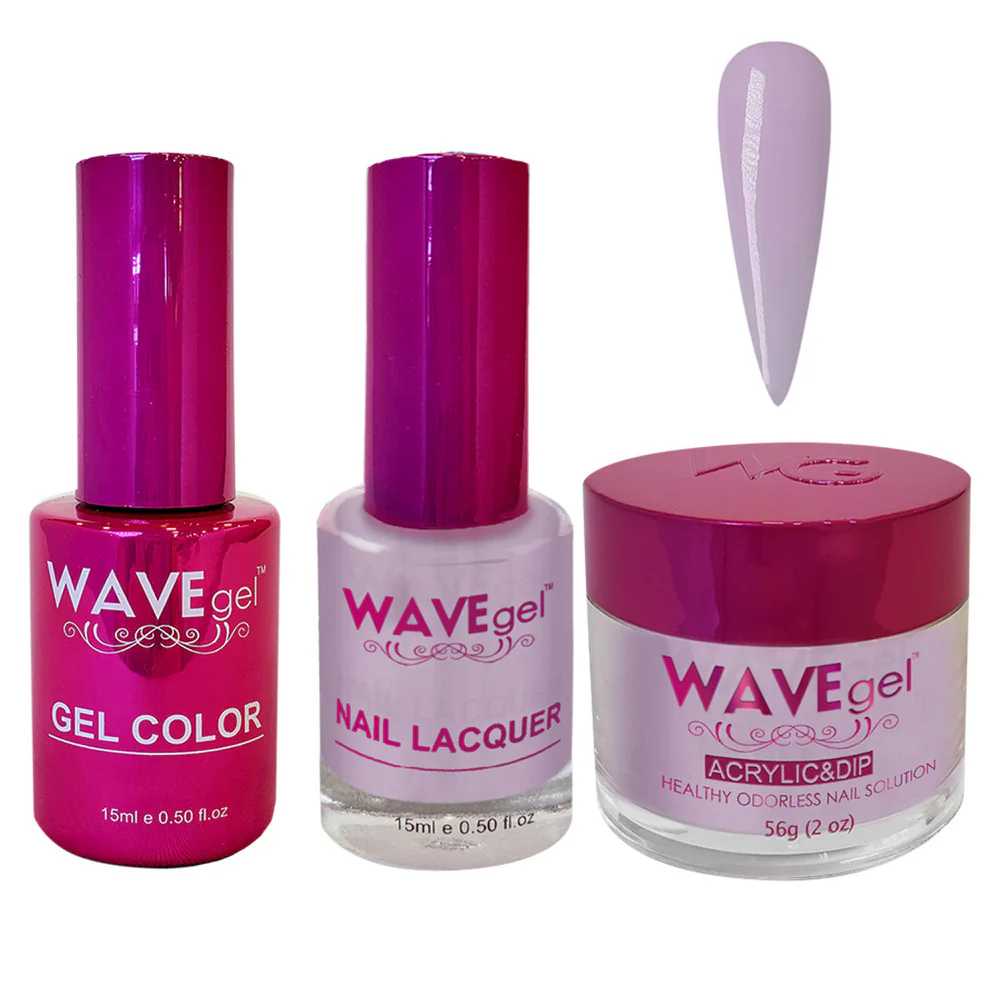 Wave Princess Collection 3-In-1 Matching Combo Set / 1 Gel Polish 0.5 oz. + 1 Lacquer 0.5 oz. + 1 Dip Powder 2 oz. / #72 Jasmine