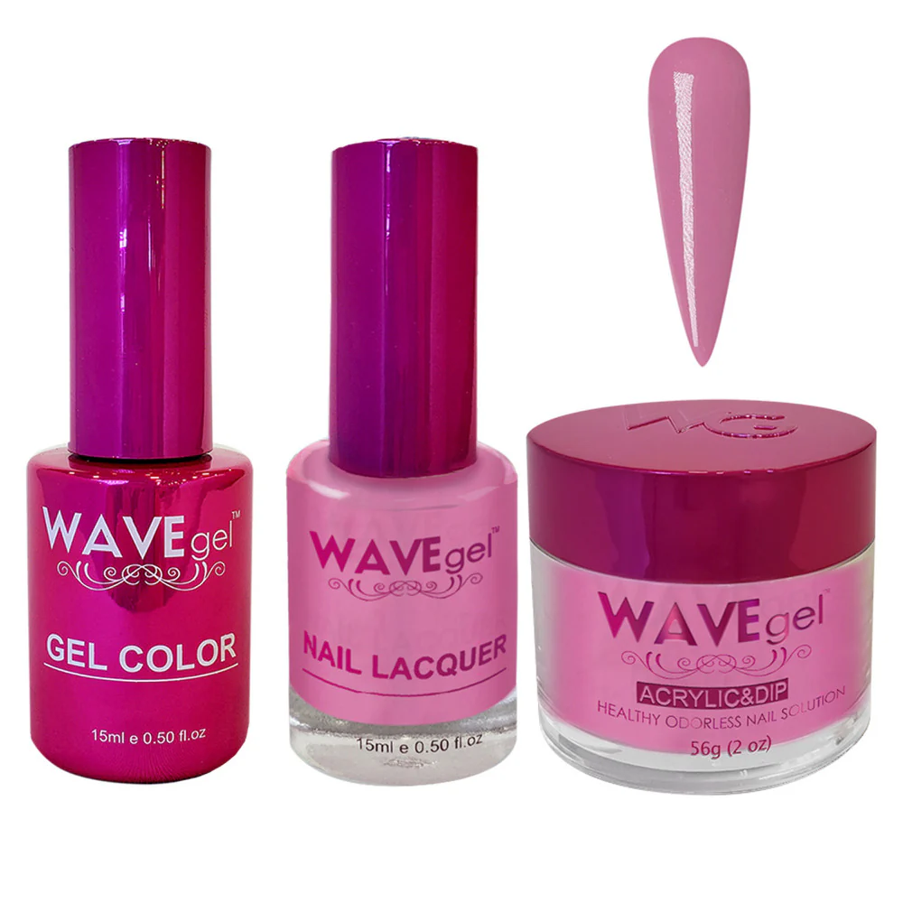 Wave Princess Collection 3-In-1 Matching Combo Set / 1 Gel Polish 0.5 oz. + 1 Lacquer 0.5 oz. + 1 Dip Powder 2 oz. / #76 Star Struck
