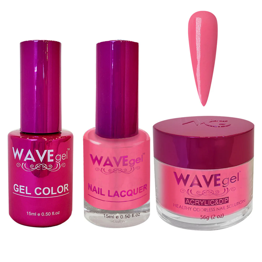 Wave Princess Collection 3-In-1 Matching Combo Set / 1 Gel Polish 0.5 oz. + 1 Lacquer 0.5 oz. + 1 Dip Powder 2 oz. / #93 Healthy Looking