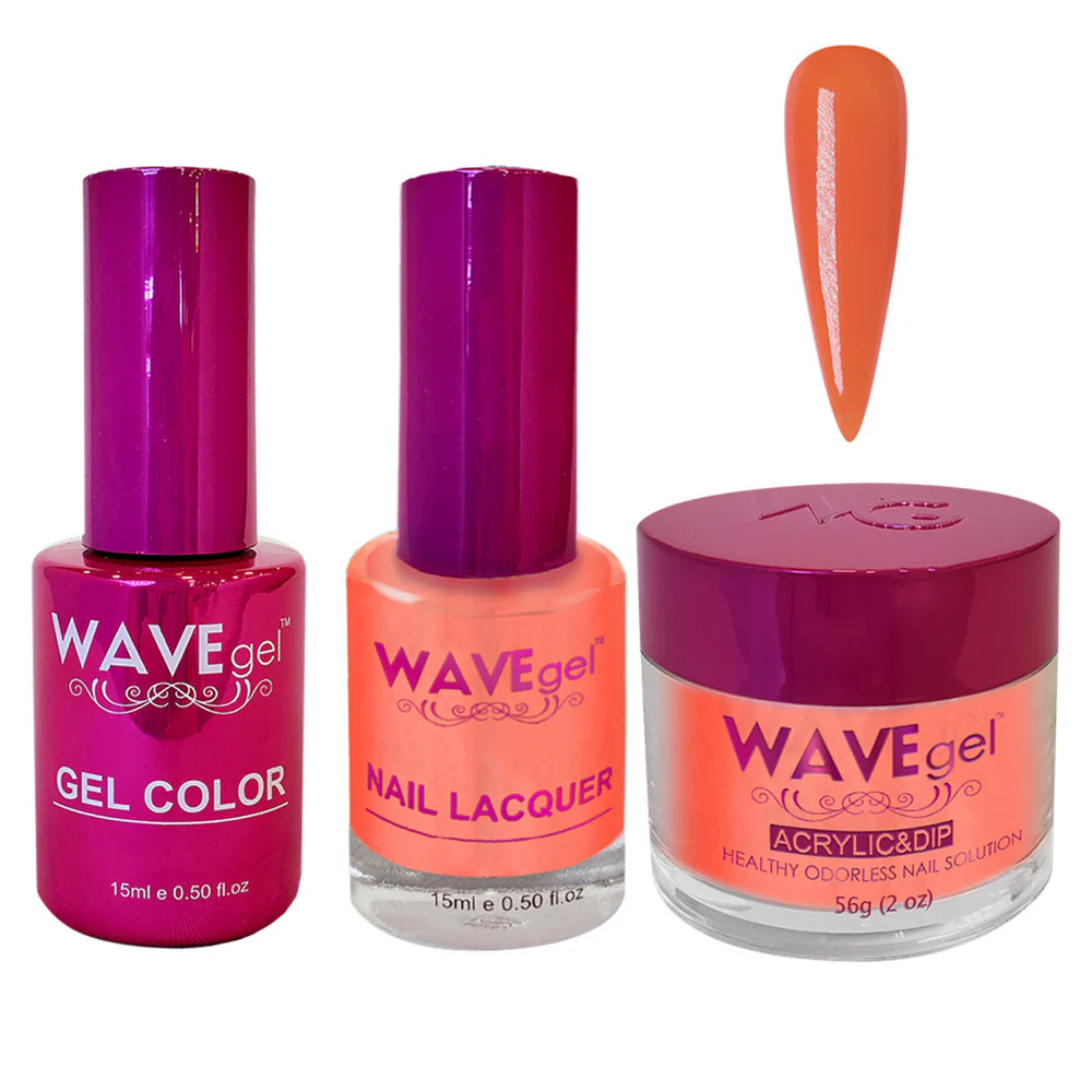 Wave Princess Collection 3-In-1 Matching Combo Set / 1 Gel Polish 0.5 oz. + 1 Lacquer 0.5 oz. + 1 Dip Powder 2 oz. / #96 Kamal