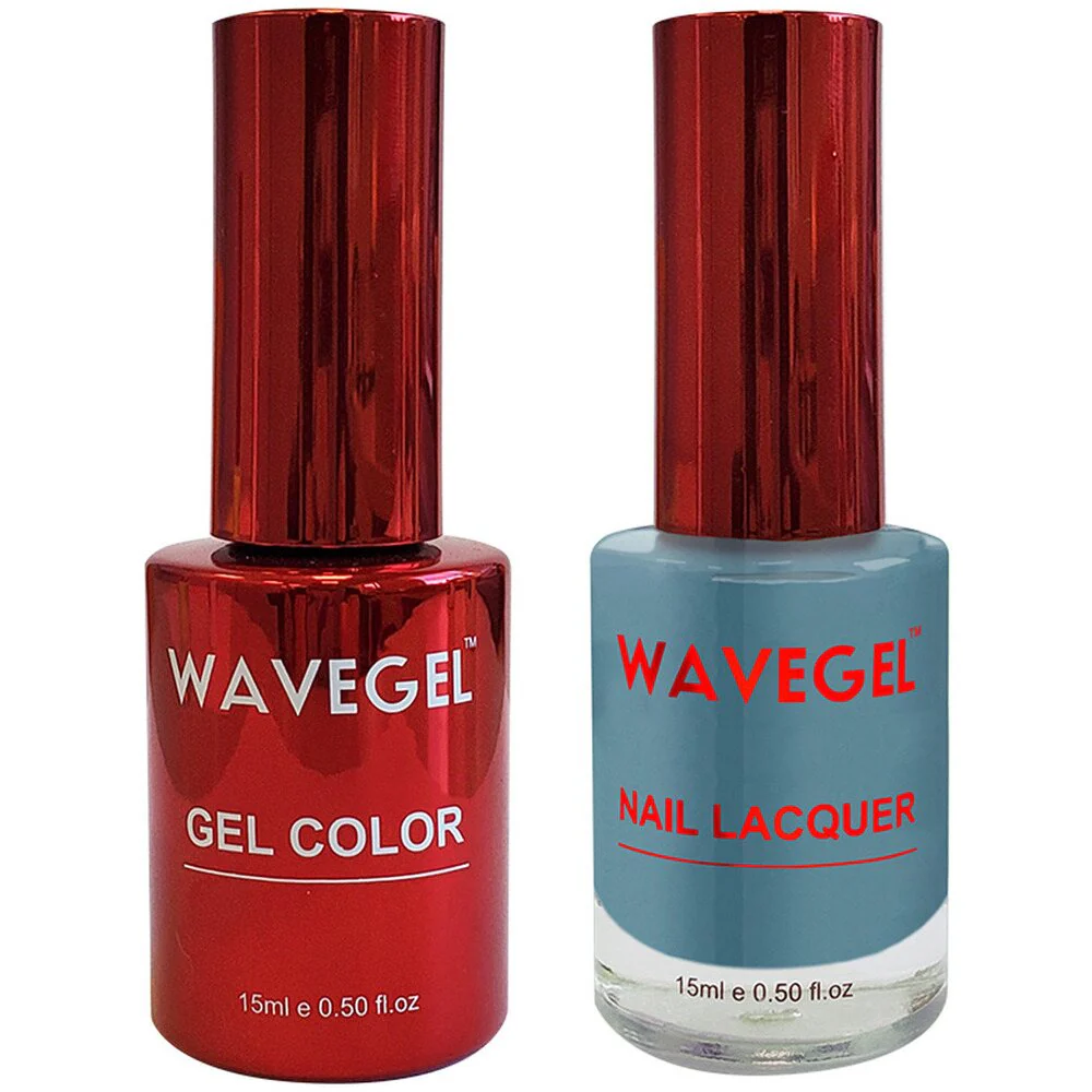 Wave Queen 2-In-1 Matching Duo Set / 1 Gel Polish 0.5 oz. + 1 Lacquer 0.5 oz. / #044 Denim on Demin