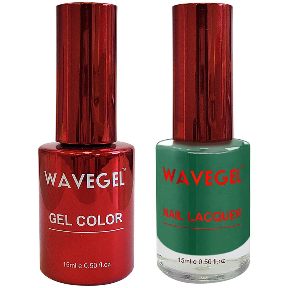 Wave Queen 2-In-1 Matching Duo Set / 1 Gel Polish 0.5 oz. + 1 Lacquer 0.5 oz. / #100 Emerald Green