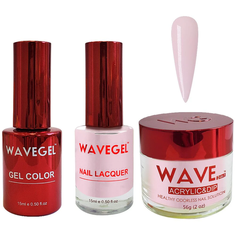 Wave Queen 3-In-1 Matching Combo Set / 1 Gel Polish 0.5 oz. + 1 Lacquer 0.5 oz. + 1 Dip Powder 2 oz. / #006 Princesses Rule