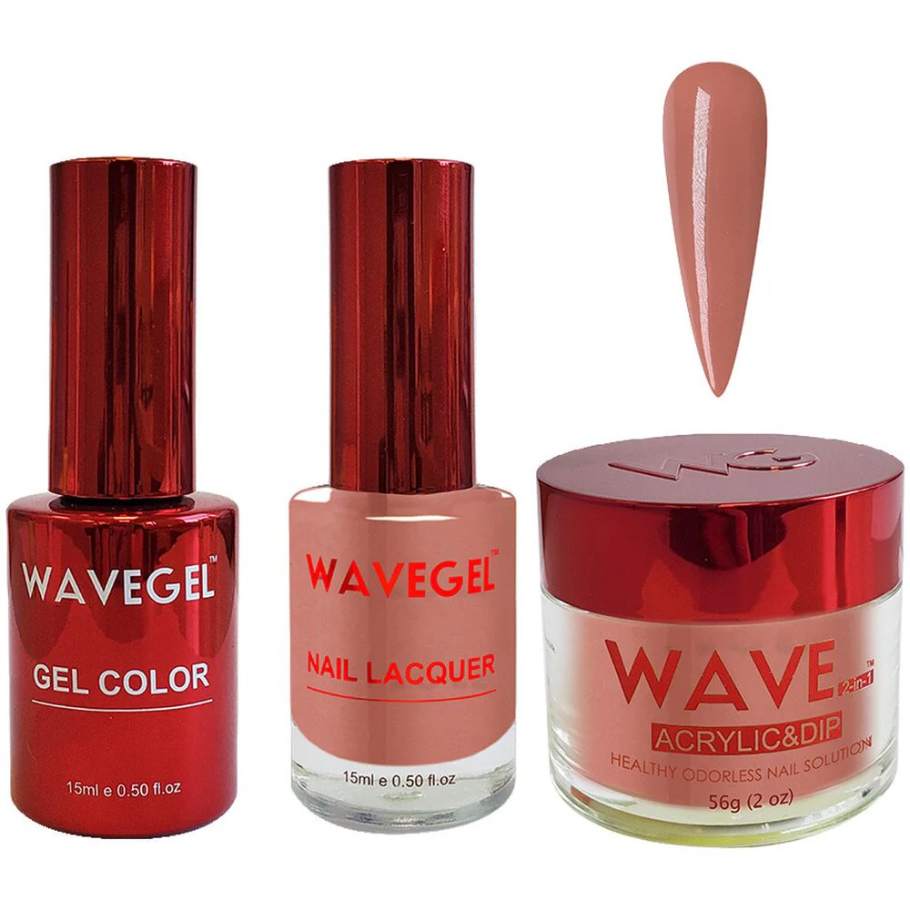 Wave Queen 3-In-1 Matching Combo Set / 1 Gel Polish 0.5 oz. + 1 Lacquer 0.5 oz. + 1 Dip Powder 2 oz. / #019 Innsbruck