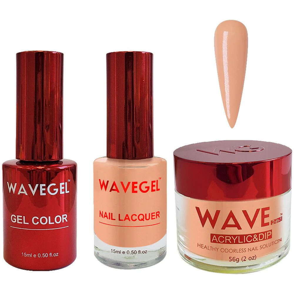 Wave Queen 3-In-1 Matching Combo Set / 1 Gel Polish 0.5 oz. + 1 Lacquer 0.5 oz. + 1 Dip Powder 2 oz. / #038 Sahara Sand - Image 2