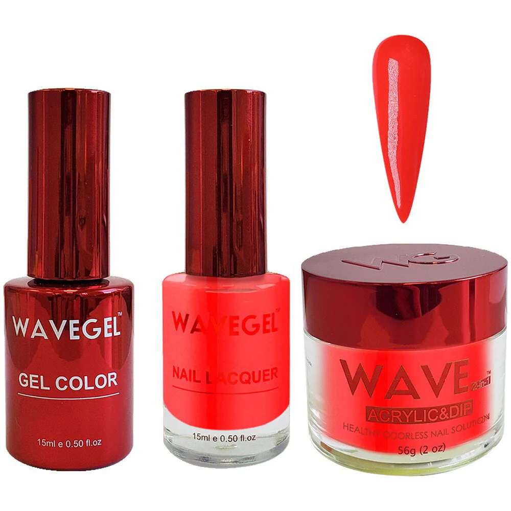 Wave Queen 3-In-1 Matching Combo Set / 1 Gel Polish 0.5 oz. + 1 Lacquer 0.5 oz. + 1 Dip Powder 2 oz. / #057 French Cognac