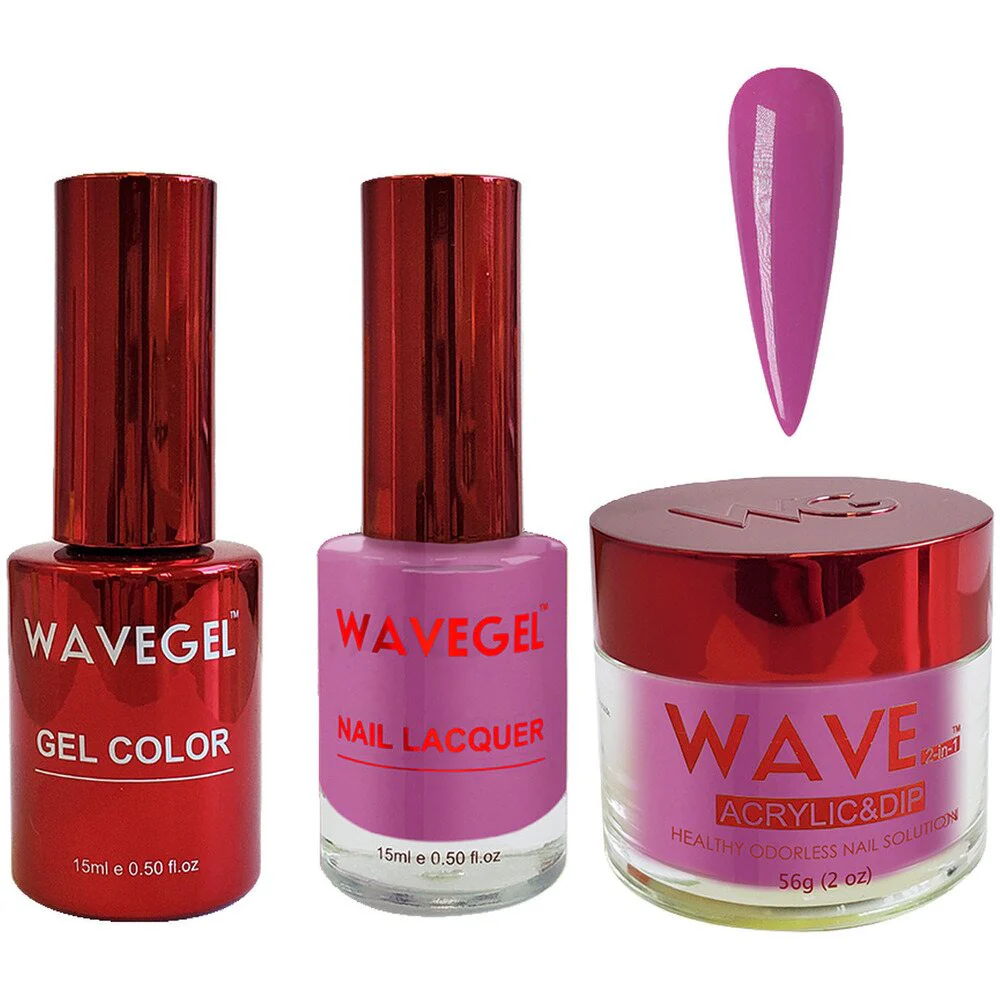 Wave Queen 3-In-1 Matching Combo Set / 1 Gel Polish 0.5 oz. + 1 Lacquer 0.5 oz. + 1 Dip Powder 2 oz. / #078 Unbelievable!