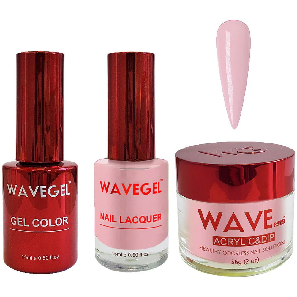 Wave Queen 3-In-1 Matching Combo Set / 1 Gel Polish 0.5 oz. + 1 Lacquer 0.5 oz. + 1 Dip Powder 2 oz. / #080 Pink Beige