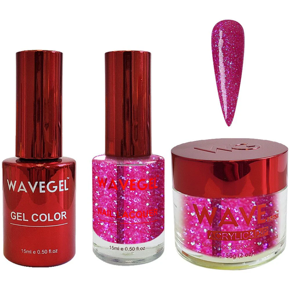 Wave Queen 3-In-1 Matching Combo Set / 1 Gel Polish 0.5 oz. + 1 Lacquer 0.5 oz. + 1 Dip Powder 2 oz. / #115 Yes, Your Highness