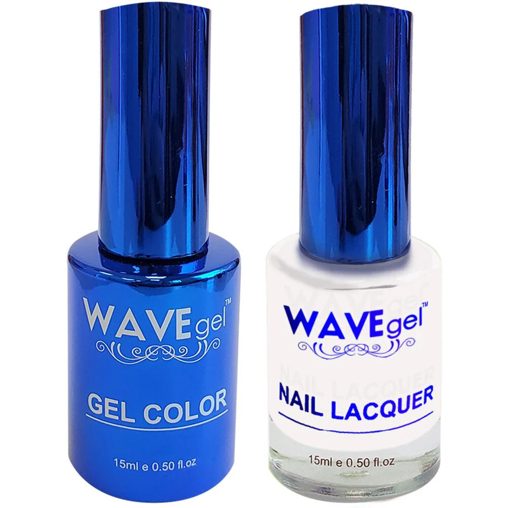 Wave Royal Collection 2-In-1 Matching Duo Set / 1 Gel Polish 0.5 oz. + 1 Lacquer 0.5 oz. / #WR001 White on White!