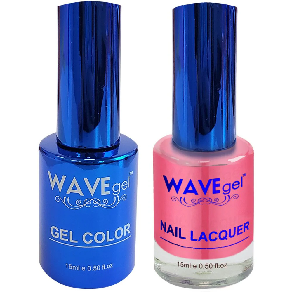 Wave Royal Collection 2-In-1 Matching Duo Set / 1 Gel Polish 0.5 oz. + 1 Lacquer 0.5 oz. / #WR029 Pink & Petty