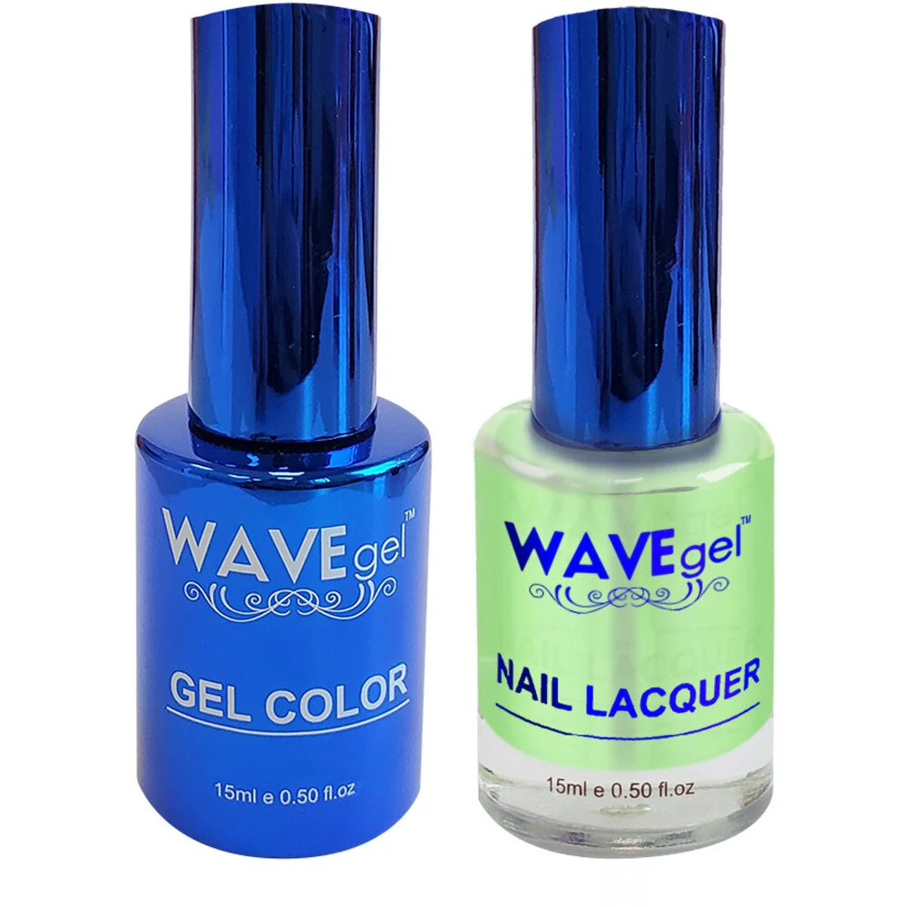 Wave Royal Collection 2-In-1 Matching Duo Set / 1 Gel Polish 0.5 oz. + 1 Lacquer 0.5 oz. / #WR080 Lime Sublime