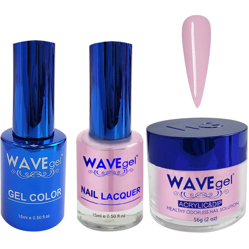 Wave Royal Collection 3-In-1 Matching Combo Set / 1 Gel Polish 0.5 oz. + 1 Lacquer 0.5 oz. + 1 Dip Powder 2 oz. / #WR021 Princess Tea Party