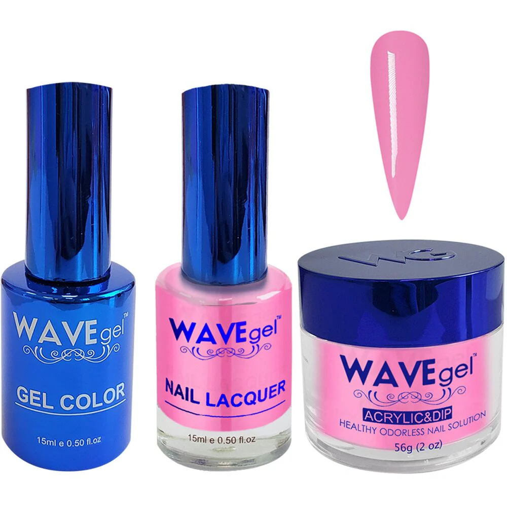 Wave Royal Collection 3-In-1 Matching Combo Set / 1 Gel Polish 0.5 oz. + 1 Lacquer 0.5 oz. + 1 Dip Powder 2 oz. / #WR024 Sovereign in Pink!