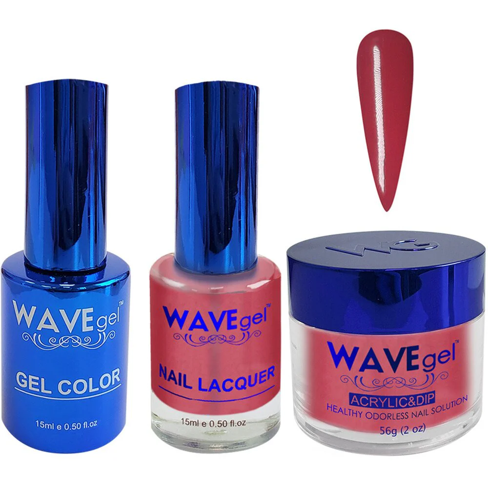 Wave Royal Collection 3-In-1 Matching Combo Set / 1 Gel Polish 0.5 oz. + 1 Lacquer 0.5 oz. + 1 Dip Powder 2 oz. / #WR055 Queen's Gambit