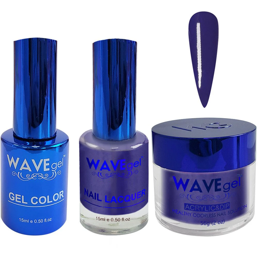 Wave Royal Collection 3-In-1 Matching Combo Set / 1 Gel Polish 0.5 oz. + 1 Lacquer 0.5 oz. + 1 Dip Powder 2 oz. / #WR109 Night Shift at the Palace