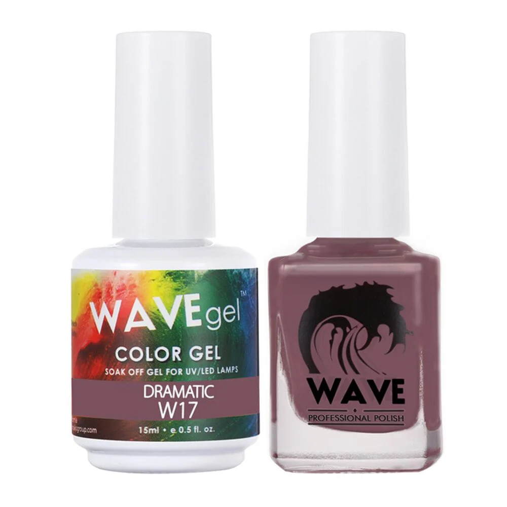 Wave Simplicity 2-In-1 Matching Duo Set / 1 Gel Polish 0.6 oz. + 1 Lacquer 0.5 oz. / #017 Dramatic - 22698 - Image 2