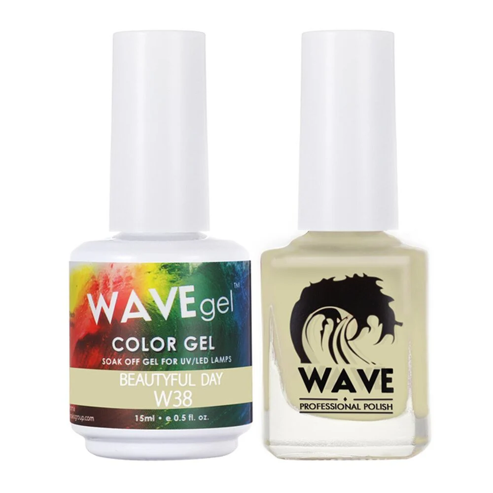 Wave Simplicity 2-In-1 Matching Duo Set / 1 Gel Polish 0.6 oz. + 1 Lacquer 0.5 oz. / #038 Beautiful Day - 22698 - Image 2