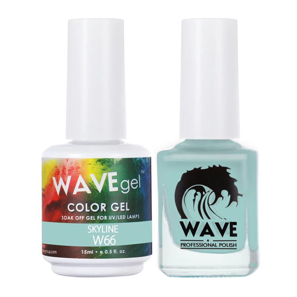 Wave Simplicity 2-In-1 Matching Duo Set / 1 Gel Polish 0.6 oz. + 1 Lacquer 0.5 oz. / #066 Skyline - 22698