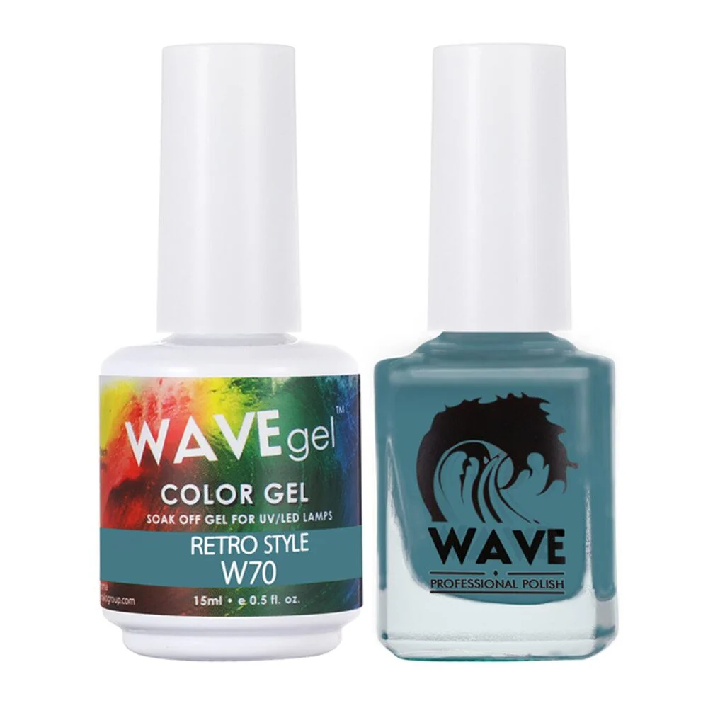 Wave Simplicity 2-In-1 Matching Duo Set / 1 Gel Polish 0.6 oz. + 1 Lacquer 0.5 oz. / #070 Retro Style - 22698 - Image 2