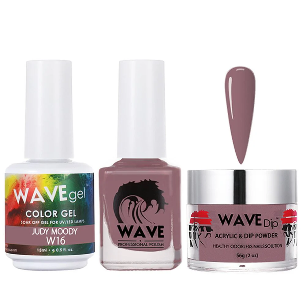 Wave Simplicity 3-In-1 Matching Combo Set / 1 Gel Polish 0.6 oz. + 1 Lacquer 0.5 oz. + 1 Dip Powder 2 oz. / #016 Judy Moody - 22700 - Image 2