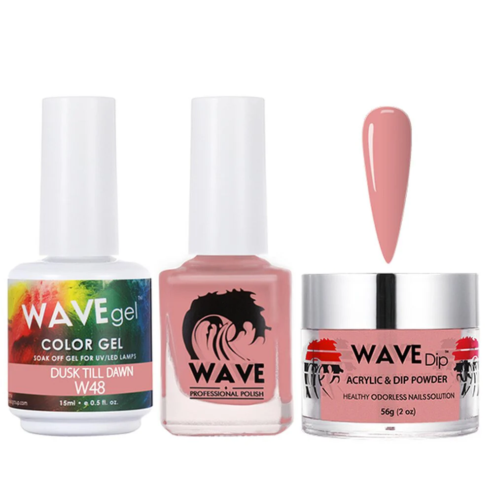 Wave Simplicity 3-In-1 Matching Combo Set / 1 Gel Polish 0.6 oz. + 1 Lacquer 0.5 oz. + 1 Dip Powder 2 oz. / #048 Dusk Till Dawn - 22700 - Image 2