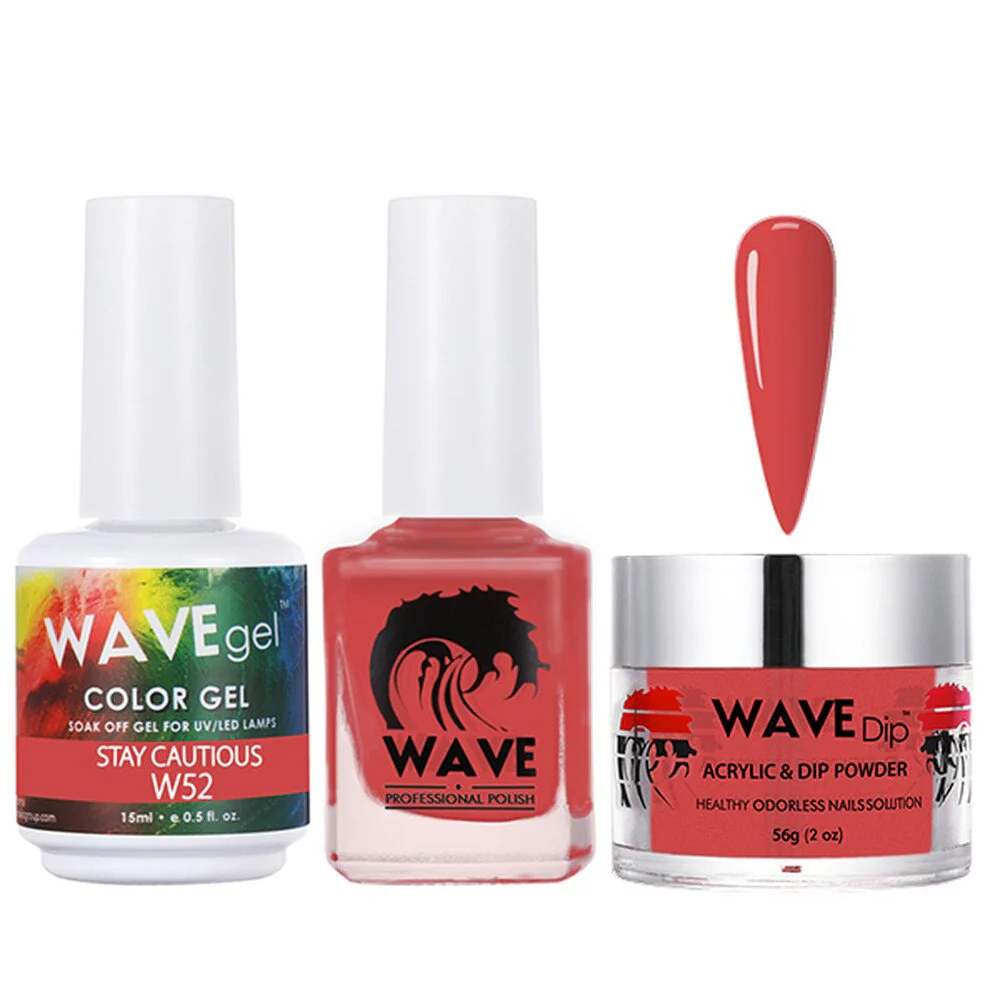 Wave Simplicity 3-In-1 Matching Combo Set / 1 Gel Polish 0.6 oz. + 1 Lacquer 0.5 oz. + 1 Dip Powder 2 oz. / #052 Stay Cautious - 22700 - Image 2