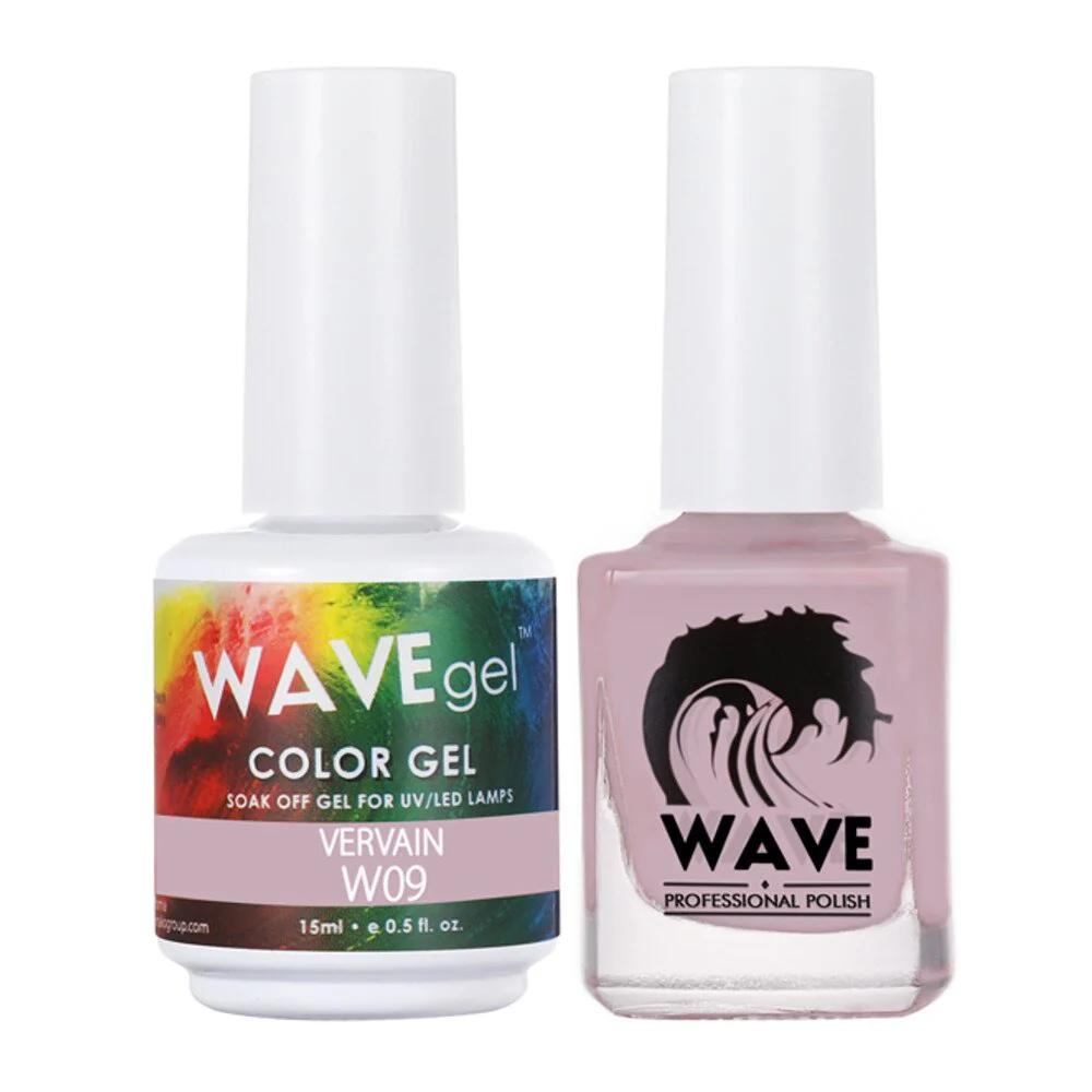 Wave Simplicity Collection 2-In-1 Matching Duo Set / 1 Gel Polish 0.5 oz. + 1 Lacquer 0.5 oz. / #P009 Vervain