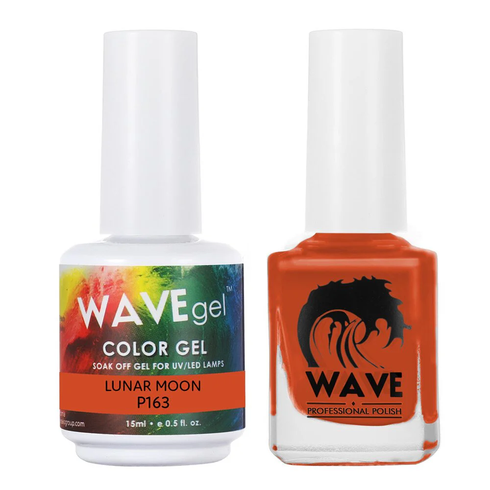 Wave Simplicity Collection 2-In-1 Matching Duo Set / 1 Gel Polish 0.5 oz. + 1 Lacquer 0.5 oz. / #P163 Lunar Moon