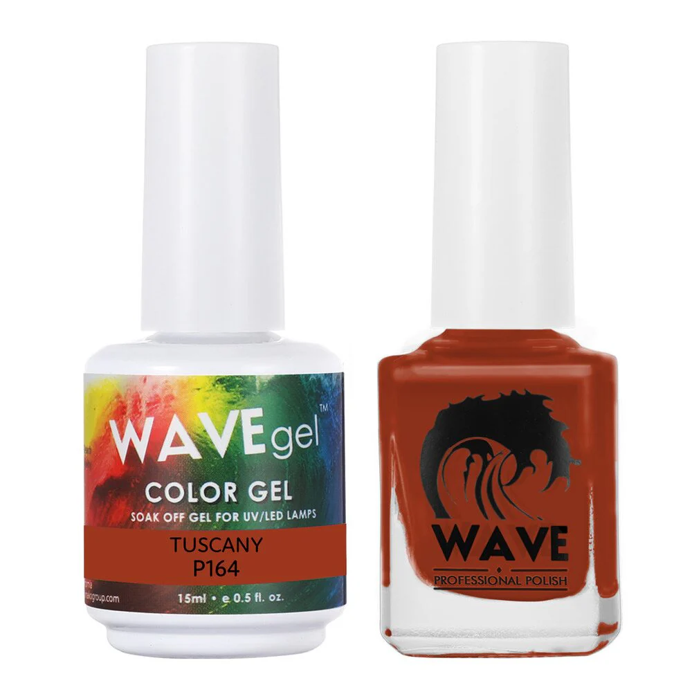 Wave Simplicity Collection 2-In-1 Matching Duo Set / 1 Gel Polish 0.5 oz. + 1 Lacquer 0.5 oz. / #P164 Tuscany
