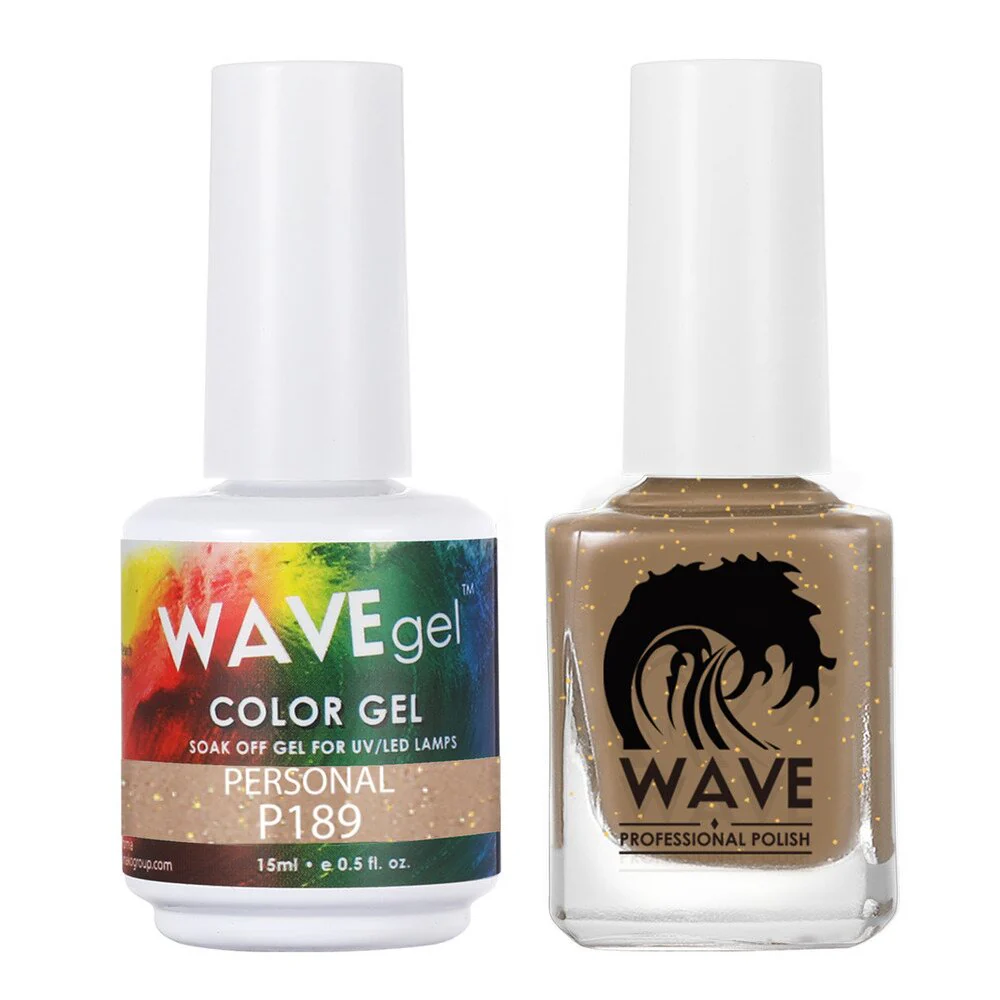 Wave Simplicity Collection 2-In-1 Matching Duo Set / 1 Gel Polish 0.5 oz. + 1 Lacquer 0.5 oz. / #P189 Personal