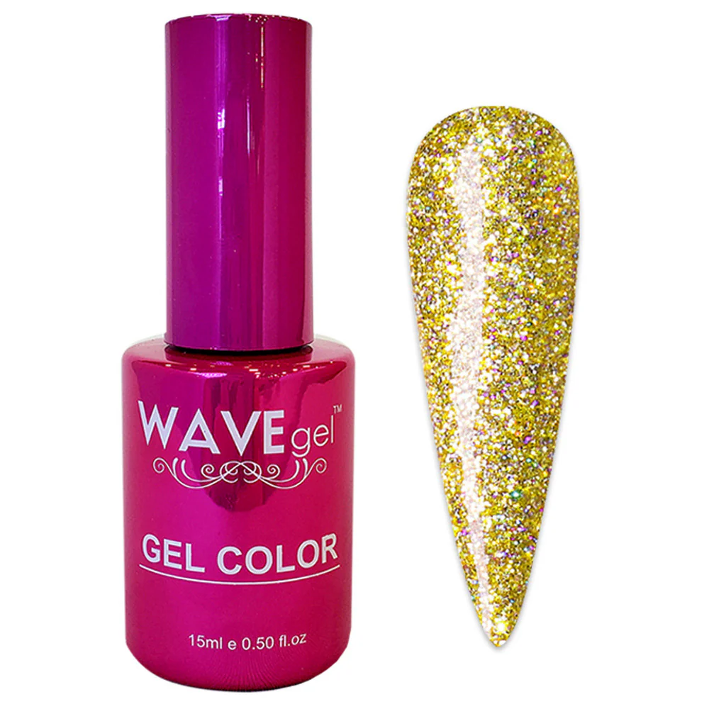WaveGel Princess Gel Color #118 Gold Shine Glitter / 0.5 fl. oz. - 15 mL.