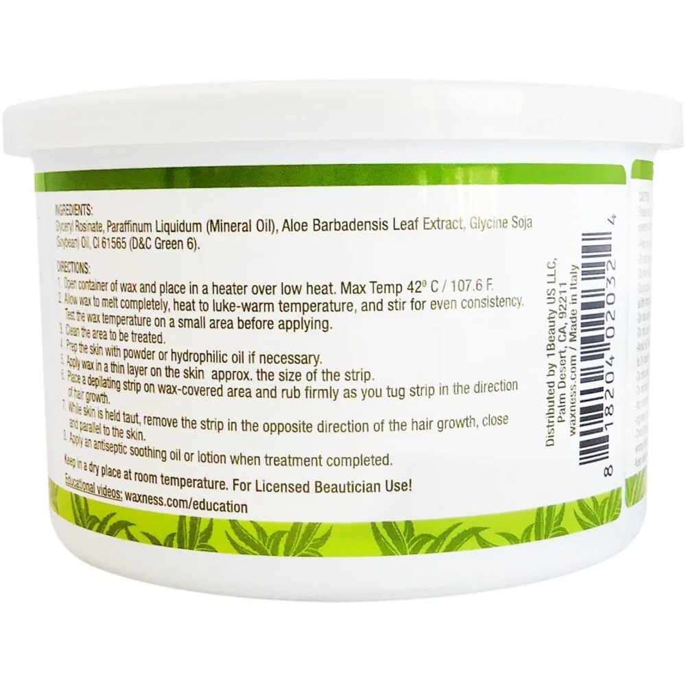 Waxness Aloe Vera Soft Wax / Case = 14 oz. - 397 grams per Can X 8 Cans - Image 3