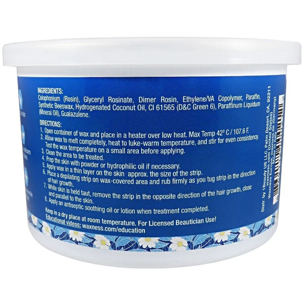 Waxness Azulene Film Hard Wax Tin - Made in Italy / 14 oz. - 397 grams X 6 Cans - Image 2