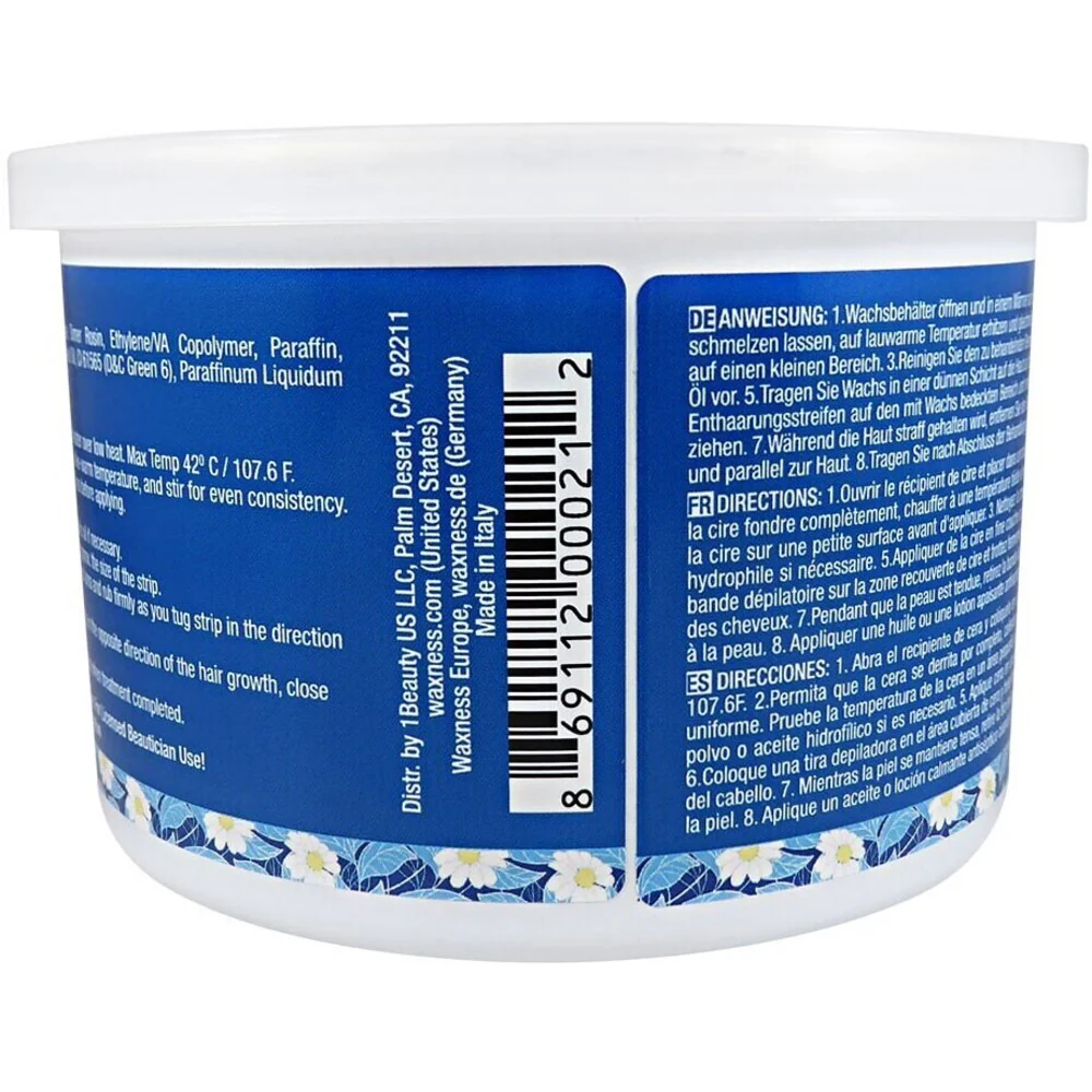 Waxness Azulene Film Hard Wax Tin - Made in Italy / 14 oz. - 397 grams X 6 Cans - Image 4