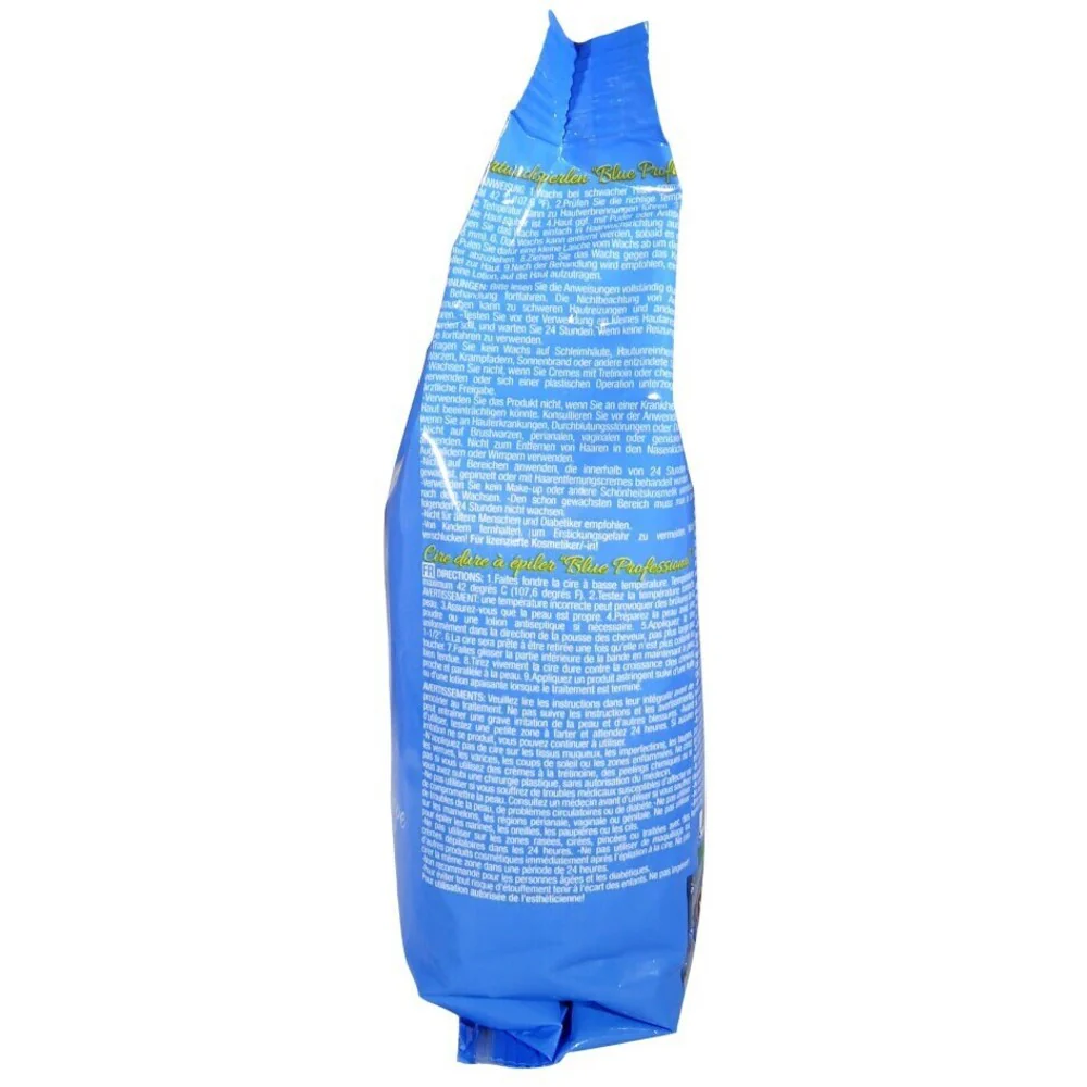 Waxness Hard Wax Beads Blue Professional Original - Made in Italy / 1.1 lbs. - 17.6 oz. - 500 grams Each X 6 Bags = 6.6 Lbs - Image 4
