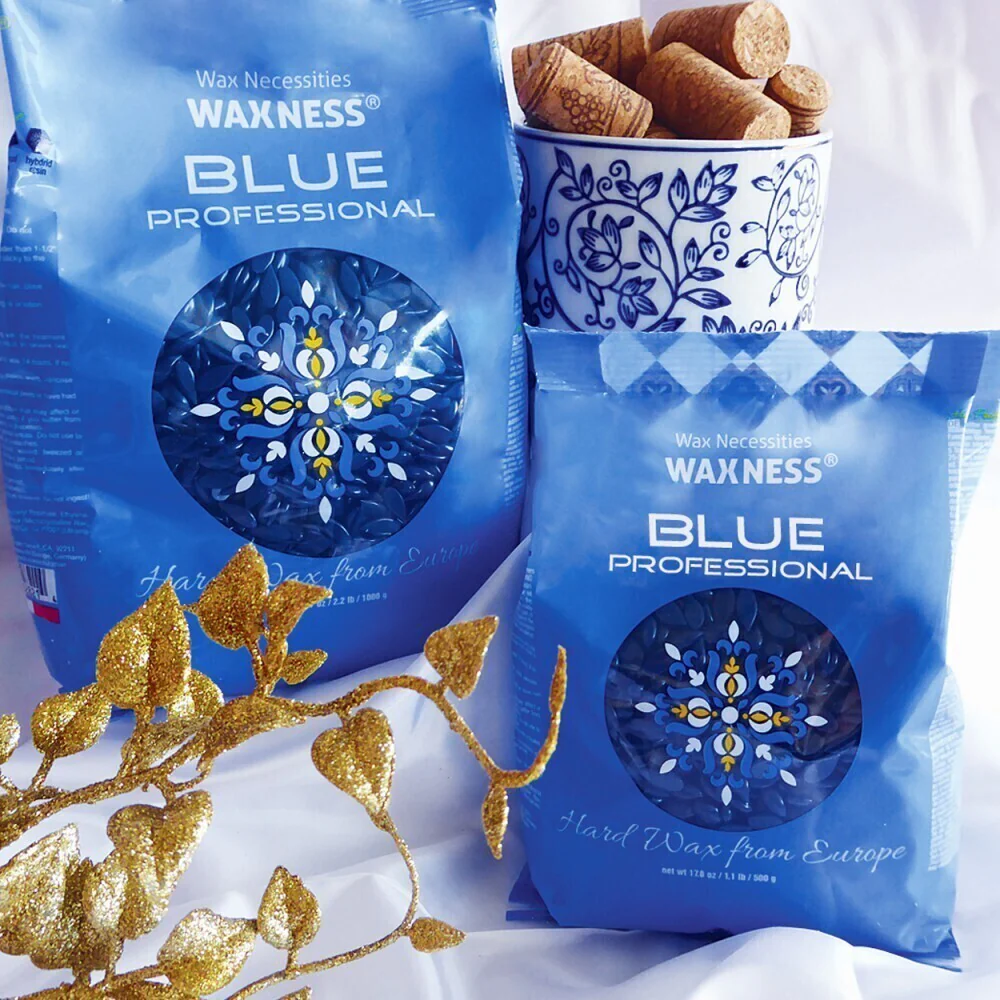 Waxness Hard Wax Beads Blue Professional Original - Made in Italy / 1.1 lbs. - 17.6 oz. - 500 grams Each X 6 Bags = 6.6 Lbs - Image 8