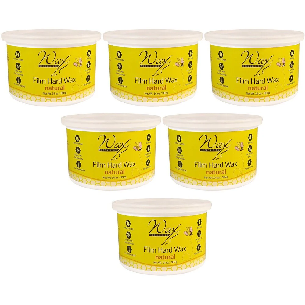 Waxness Natural Film Hard Wax Tin - Made in Italy / 14 oz. - 397 grams X 6 Cans