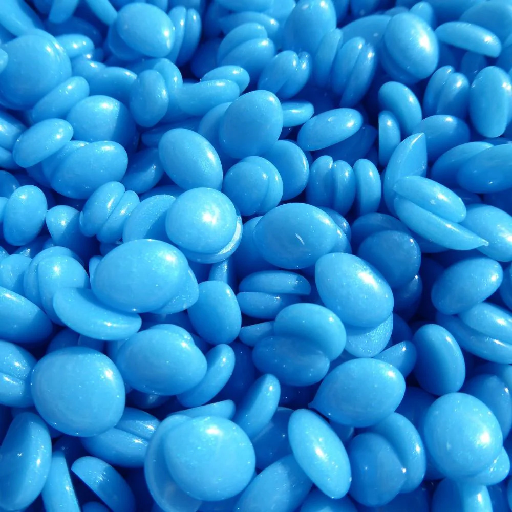 Neon Series Blue Rosin Free Gel Hard Wax Beads - Made in Italy / Bulk 22 lbs. - 10 kg. by Waxness - Image 6