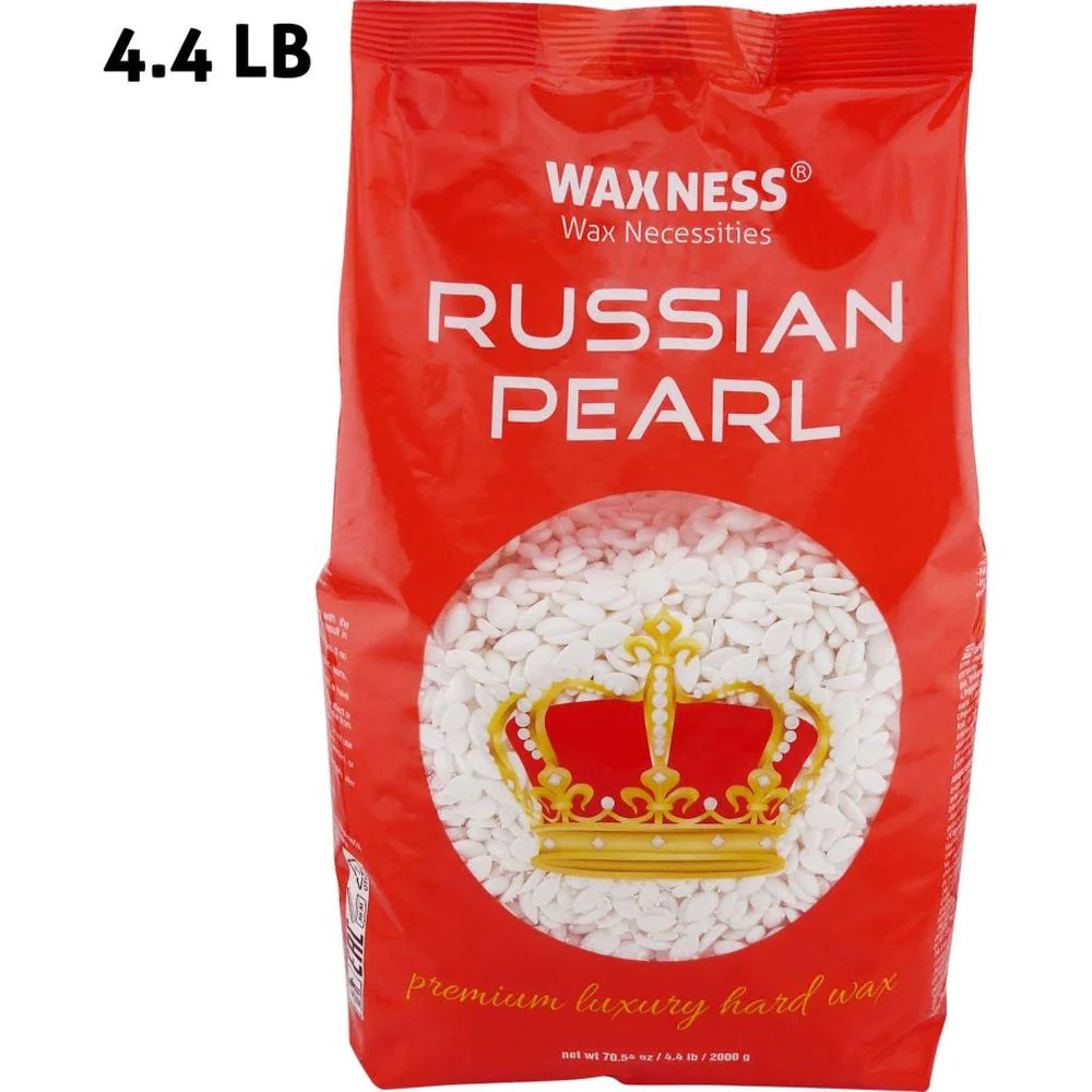 Polymer Blend Premium Luxury Russian Pearl Hard Wax Beads - Made in Italy / 8.8 Lbs. (2 Bags - 4.4 lbs. - 70.5 oz. - 2,000 grams Each) by Waxness - Image 2