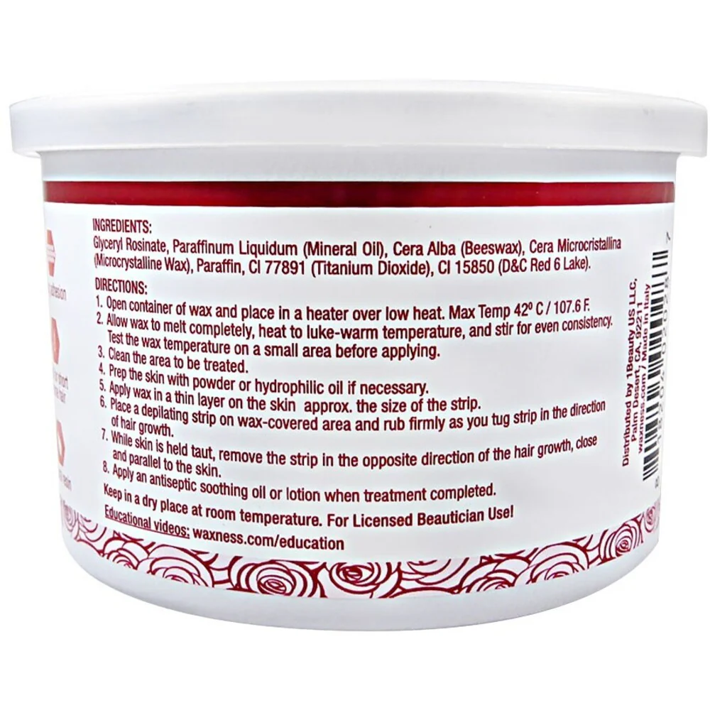 Waxness Rose Soft Wax / Case = 14 oz. - 397 grams per Can X 8 Cans - Image 2