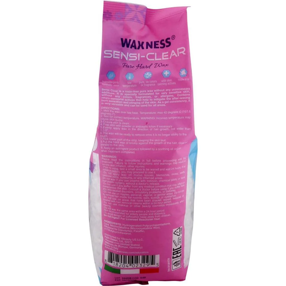 Sensi Clear Rosin Free Hard Wax Beads - Made in Italy / 8.8 Lbs. (2 Bags - 4.4 lbs. - 70.5 oz. - 2,000 grams Each) by Waxness - Image 5