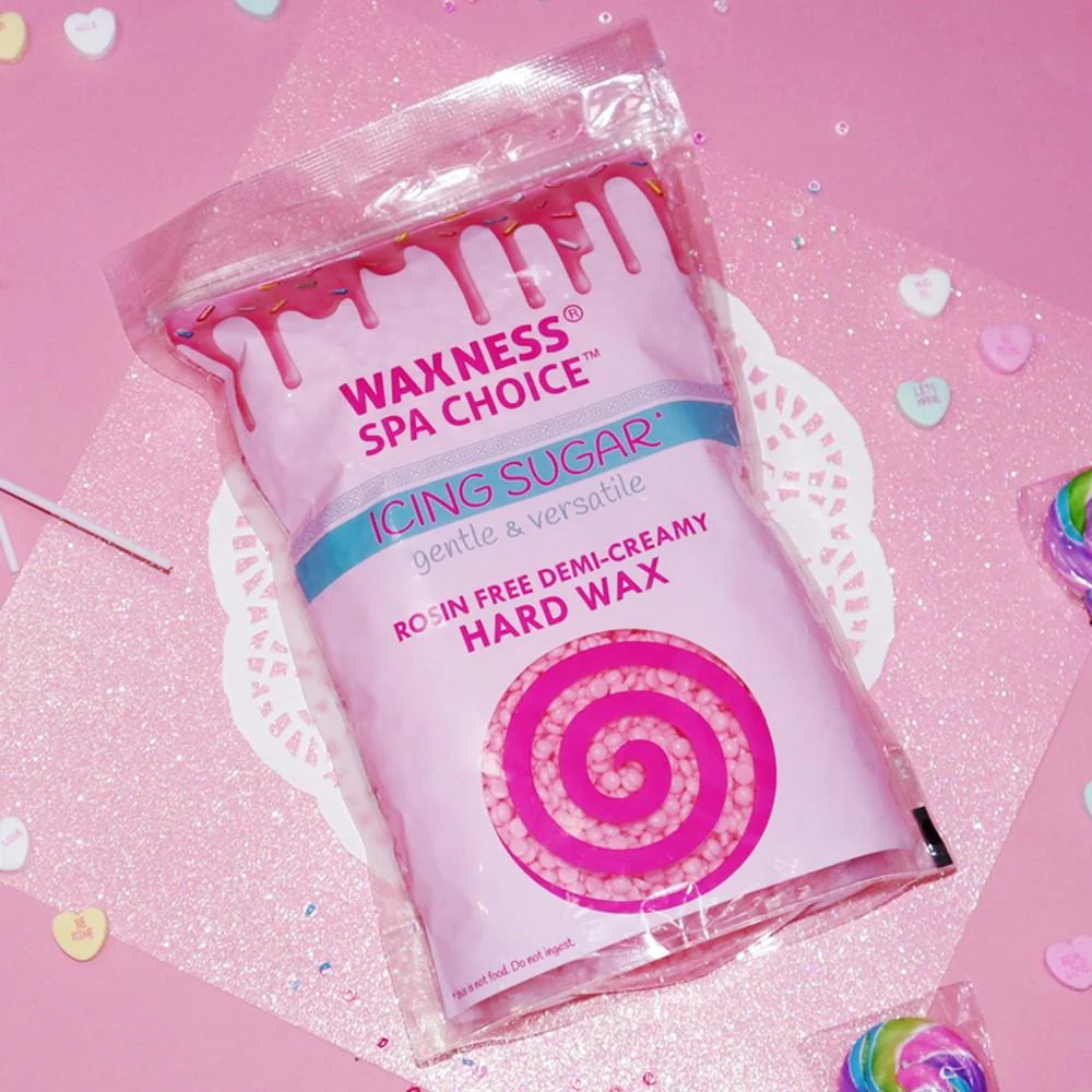 Spa Choice Icing Sugar Hard Wax - Made in Italy / 7.04 Lbs. Total = 1.76 lbs. - 28.16 oz. - 800 Grams Each X 4 Bags by Waxness - Image 3