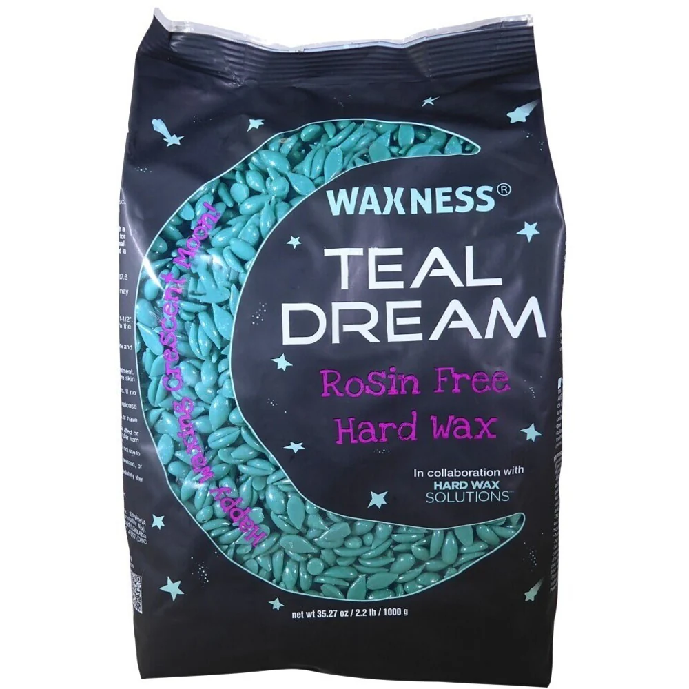 Waxness Teal Dream Rosin Free Sparkly Hard Wax Beads - Made in Italy / Bulk 22 lbs. - 10 kg. - Image 2