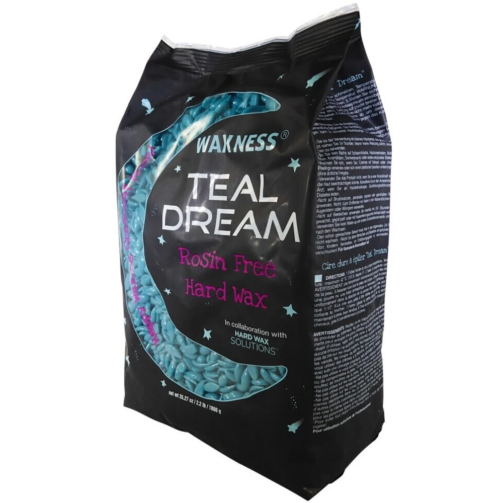 Waxness Teal Dream Rosin Free Sparkly Hard Wax Beads - Made in Italy / Bulk 22 lbs. - 10 kg. - Image 6