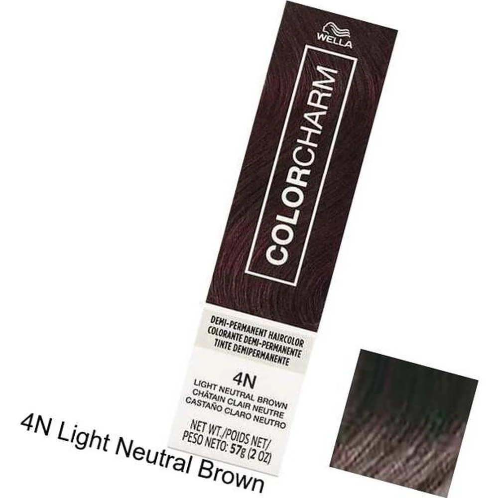 Wella Color Charm Demi-Permanent Haircolor - 4N Light Neutral Brown / 2 oz.