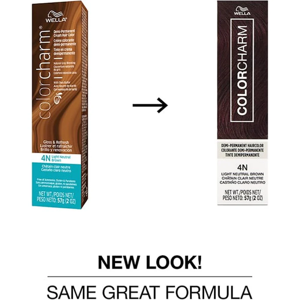 Wella Color Charm Demi-Permanent Haircolor - 5WG Lightest Warm Golden Brown / 2 oz. - Image 2