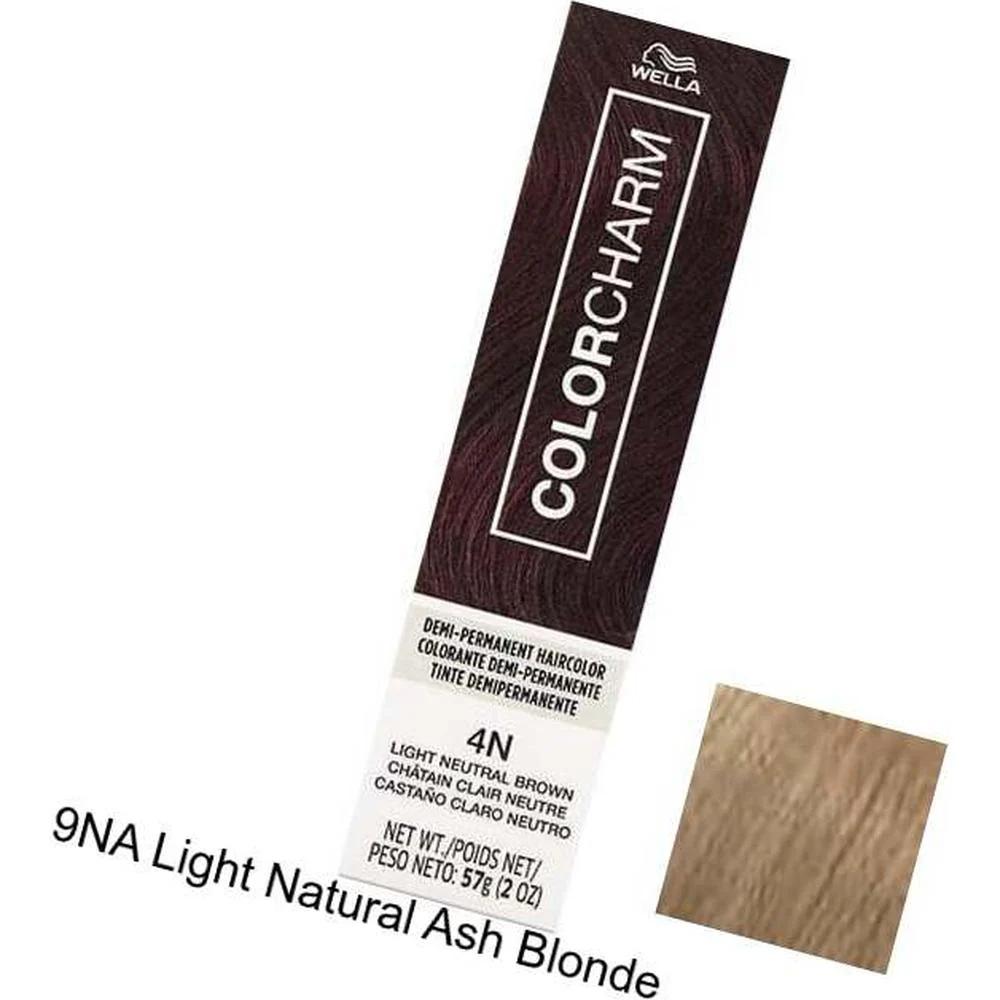 Wella Color Charm Demi-Permanent Haircolor - 9NA Light Natural Ash Blonde / 2 oz.