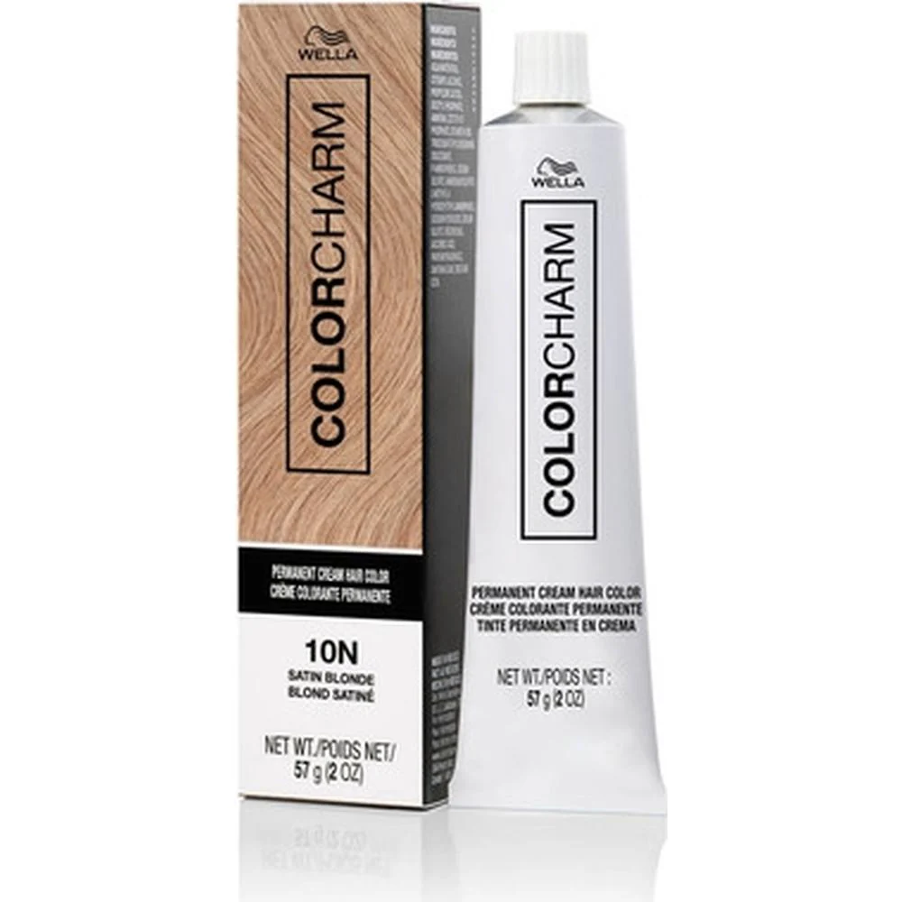 Wella Color Charm Permanent Cream Hair Color - 10N Satin Blonde / 2 oz.